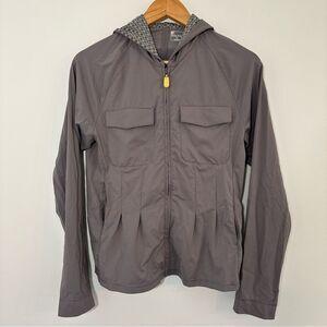 Title Nine Sweater Jacket Womens Gray Full Zip Size Small Pockets